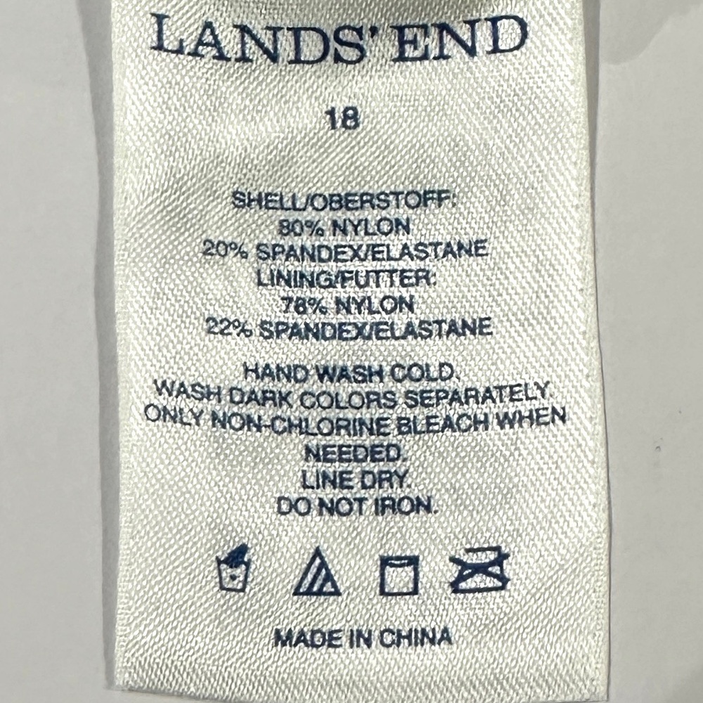 Lands’ End Plus Size Medallion Print Tankini top - Picture 7 of 7